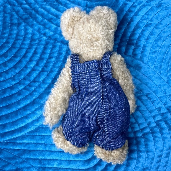 Boyds Bears Huck Chenille Blue Overalls Huck Retired Investment Collectibles - Picture 3 of 7